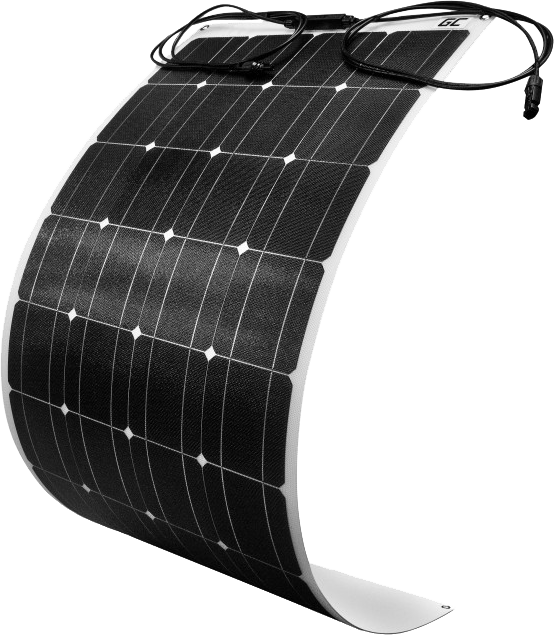 Flexibles Solarpanel Solarmodul Green Cell GC Solar Panel 100W / Monokristallin / 12V 18V / ETFE / MC4